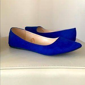 Royal blue flats